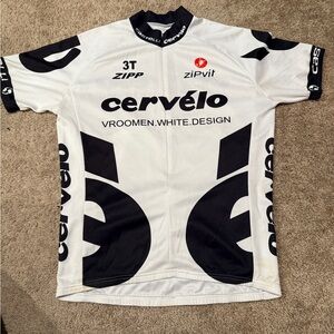 Cervélo White and Black Cycling Jersey
